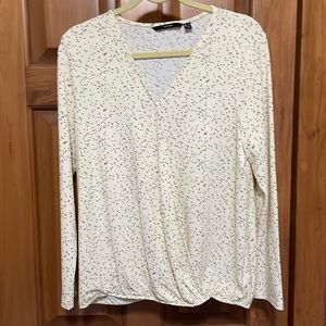 Comfy polyester/elastic stretchy long sleeve shirt